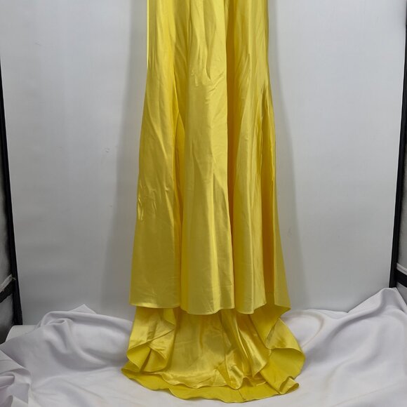 Karishma Yellow Designer Beaded Embellished Evening  Maxi Gown 10— NWT - Picture 3 of 12